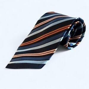 Roberto Villini Couture Striped Multicolor Men's TRADITIONAL Silk Tie